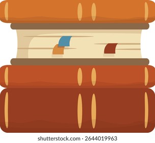 Books and E-reader Library Bookshelf Reading Graphic Illustration and Vector Elements