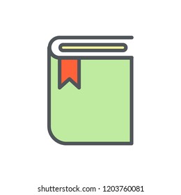 books filled outline