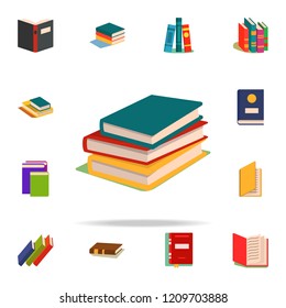 books flat icon. Book icons universal set for web and mobile