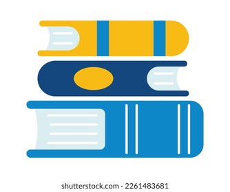 Books flat icon Reading literature. Vector illustration