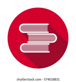 Books flat style icon