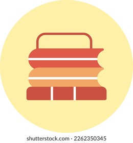 Books Flat Vector Icon Design