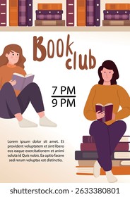 Volantes de libros. Clipart de Vector plano, ilustración con fondo aislado.