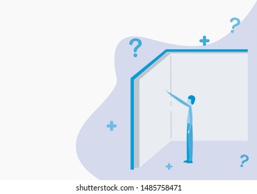 books give me answer of my questions flat illustration vector