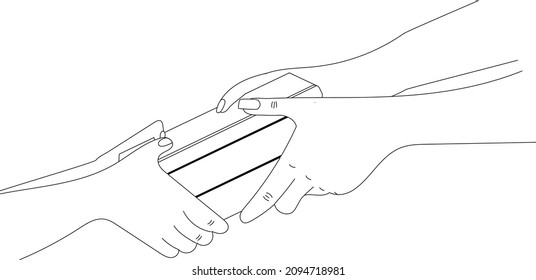Books giving outline vector illustration.
