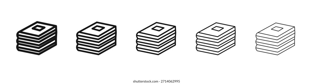 Livros de design de ícone, logotipo, app, UI. Ilustração vetorial, EPS