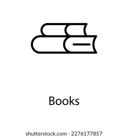 Books icon design stock illustration