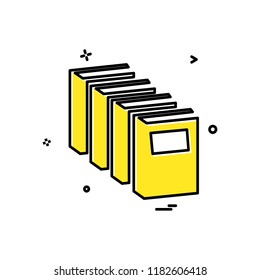 Books icon design vector