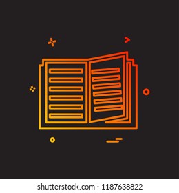 Books icon design vector