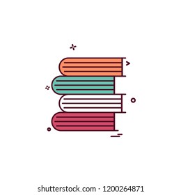 Books icon design vector