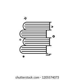 Books icon design vector