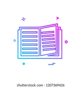 Books icon design vector