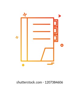Books icon design vector