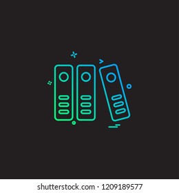 Books icon design vector