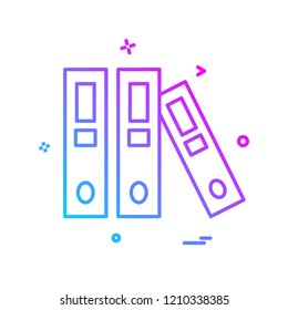 Books icon design vector