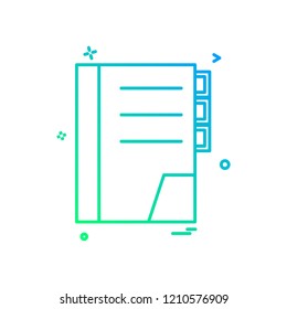Books icon design vector