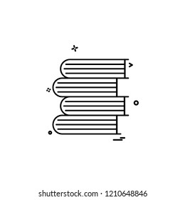 Books icon design vector