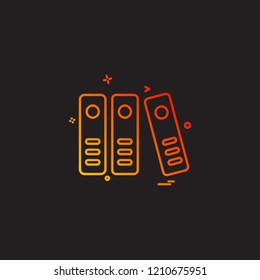Books icon design vector