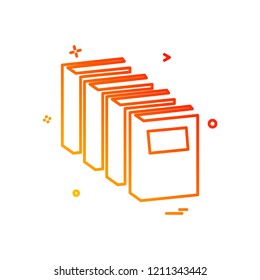 Books icon design vector