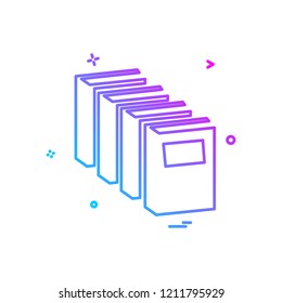 Books icon design vector