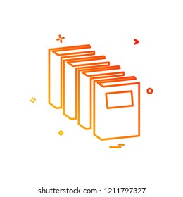 Books icon design vector