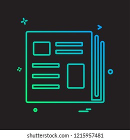 Books icon design vector
