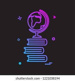 Books icon design vector