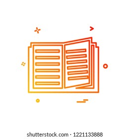 Books icon design vector