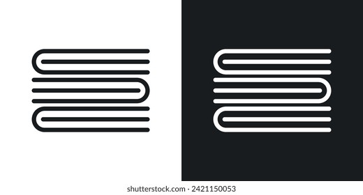 Books icon designed in a line style on white background.