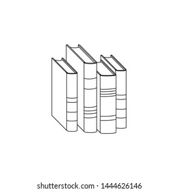 Books icon. Element of book for mobile concept and web apps icon. Outline, thin line icon for website design and development, app development