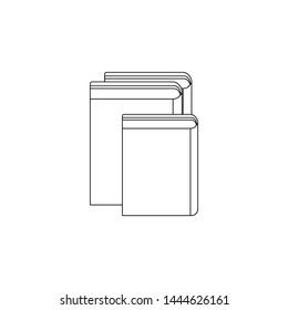 Books icon. Element of book for mobile concept and web apps icon. Outline, thin line icon for website design and development, app development