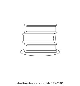 Books icon. Element of book for mobile concept and web apps icon. Outline, thin line icon for website design and development, app development