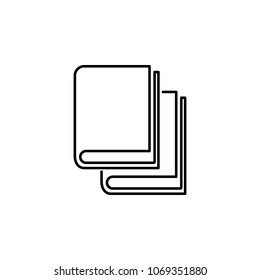 books icon. Element of knowledge for mobile concept and web apps. Thin line icon for website design and development app development. Premium icon on white background