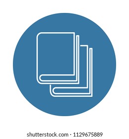 books icon. Element of books and magazines icons for mobile concept and web apps. Badge style books icon can be used for web and mobile apps on white background