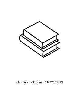 books icon. Element of web icon for mobile concept and web apps. Thin line books icon can be used for web and mobile. Premium icon on white background