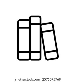 Books icon flat editable icon mark