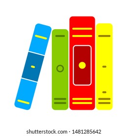 books icon. flat illustration of books vector icon. books sign symbol