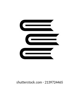 books icon. Flat style design isolated on white background.