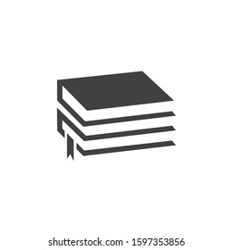 Books icon isolated on a separate background. Reading icon. Great for use in business, app and web applications. 