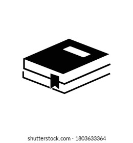 books icon isolated vector transparent
