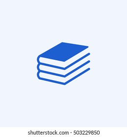 books icon, isolated, white background