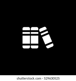 books icon, isolated, white background