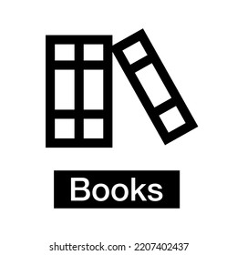 Books Icon. Library. Reading. Vector.