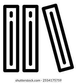 Books icon with line style