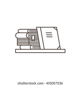 Books Icon in line style. Education concept.