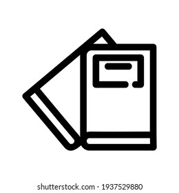 books icon or logo isolated sign symbol vector illustration - high quality black style vector icons
