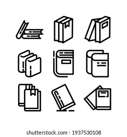 books icon or logo isolated sign symbol vector illustration - Collection of high quality black style vector icons

