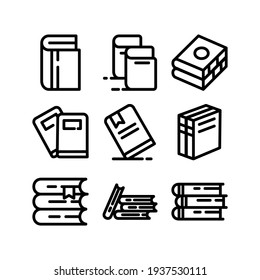 books icon or logo isolated sign symbol vector illustration - Collection of high quality black style vector icons
