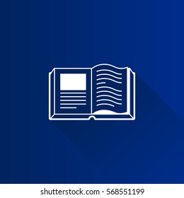 Books icon in Metro user interface color style. Education student library