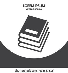 Books icon on the background